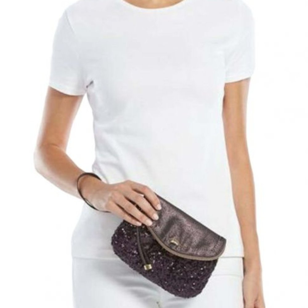JUICY COUTURE Purple Sequin Clutch